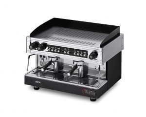 Semi-automatic commercial espresso machine.